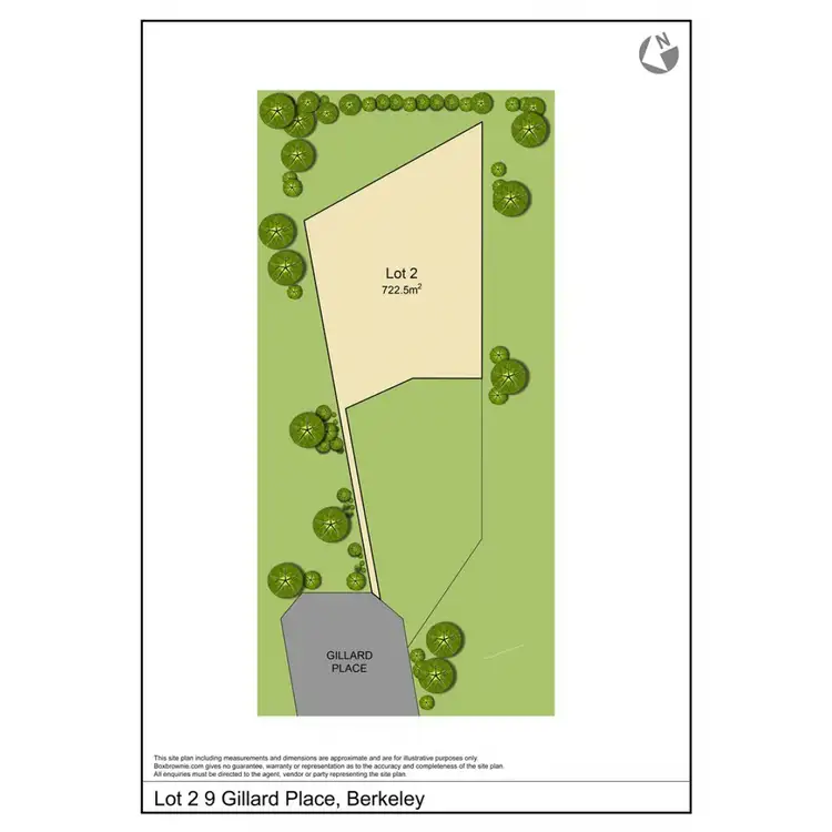 Floorplan of Homely land listing, 9B Gillard Place, Berkeley NSW 2506