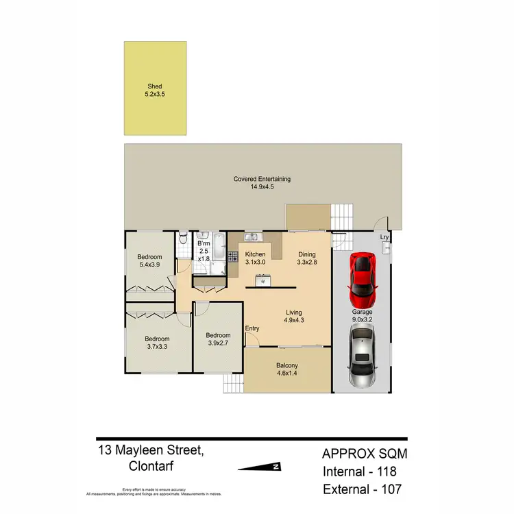 Floorplan of Homely house listing, 13 Mayleen Street, Clontarf QLD 4019