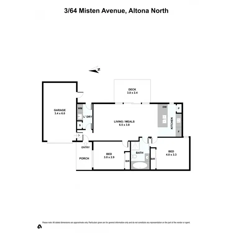 Floorplan of Homely unit listing, 3/64 Misten Avenue, Altona North VIC 3025