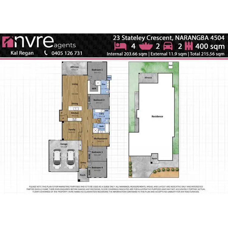 Floorplan of Homely house listing, 23 Stately Crescent, Narangba QLD 4504
