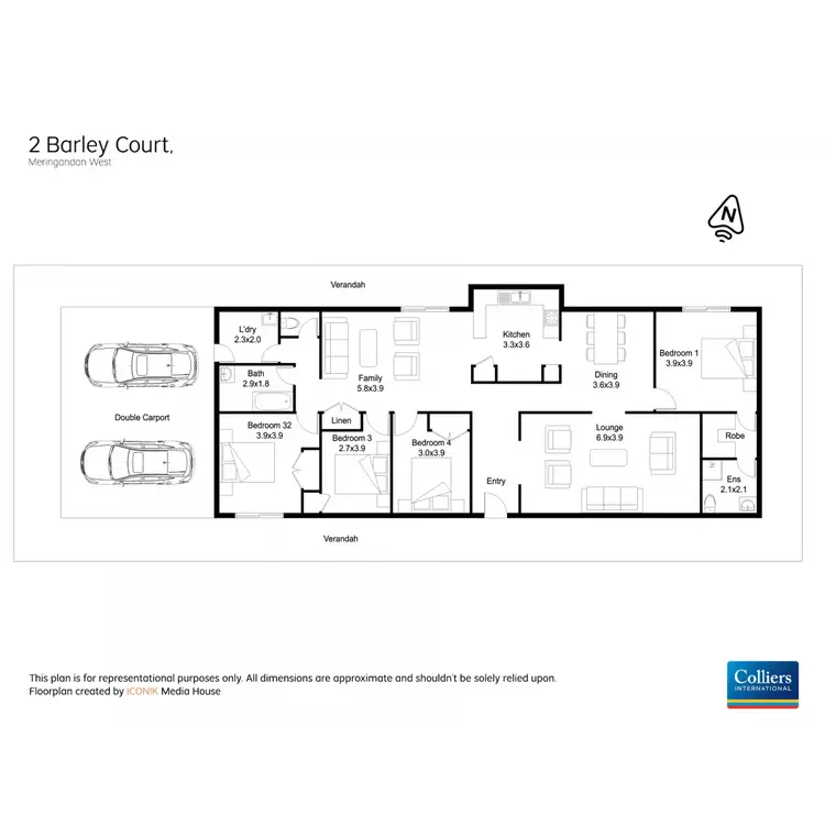 Floorplan of Homely house listing, 2 Barley Court, Meringandan West QLD 4352