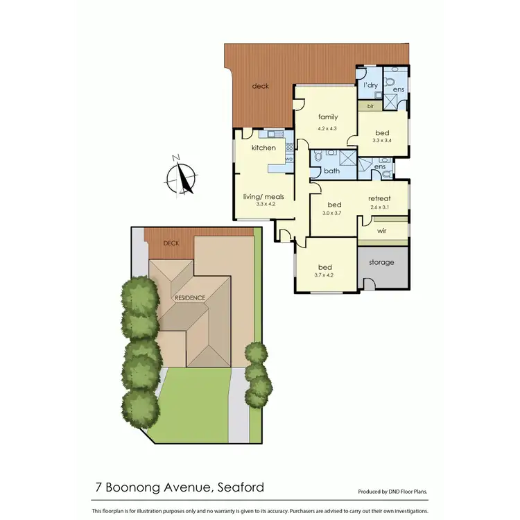 Floorplan of Homely house listing, 7 Boonong Avenue, Seaford VIC 3198