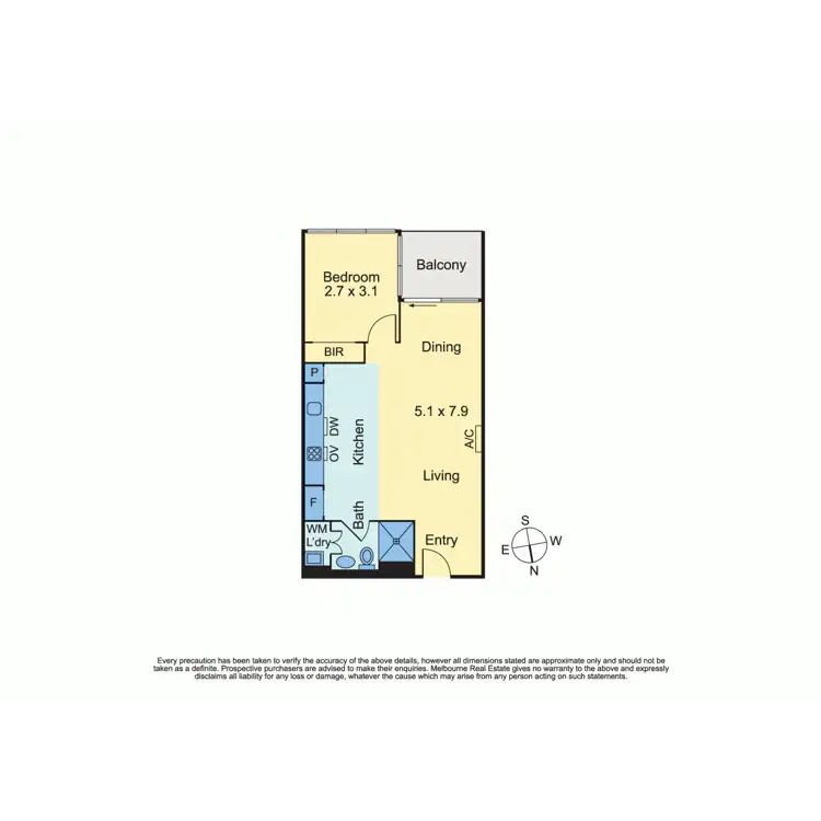 Floorplan of Homely apartment listing, C714/609 Victoria Street, Abbotsford VIC 3067