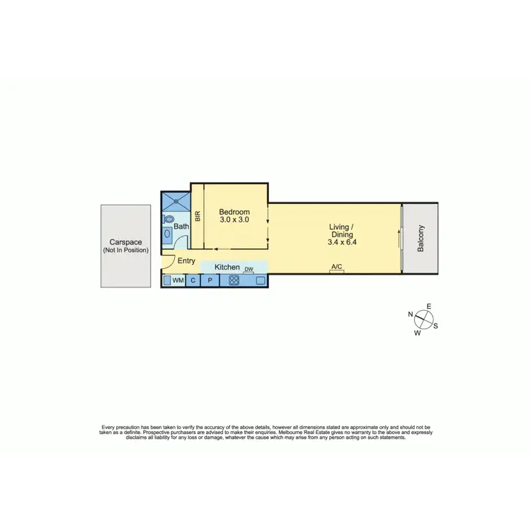 Floorplan of Homely apartment listing, 606/74 Queens Road, Melbourne VIC 3004