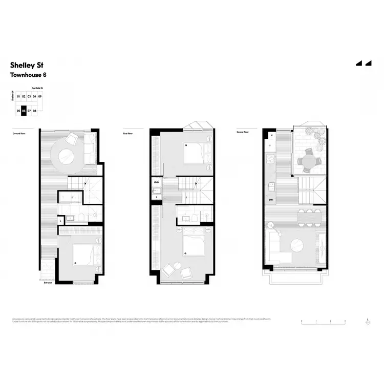 Floorplan of Homely townhouse listing, 6/37 Shelley Street, Richmond VIC 3121