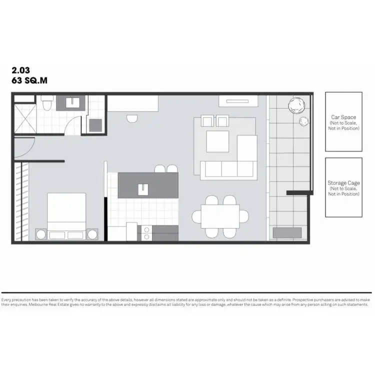 Floorplan of Homely apartment listing, 203/2 McGoun Street, Richmond VIC 3121