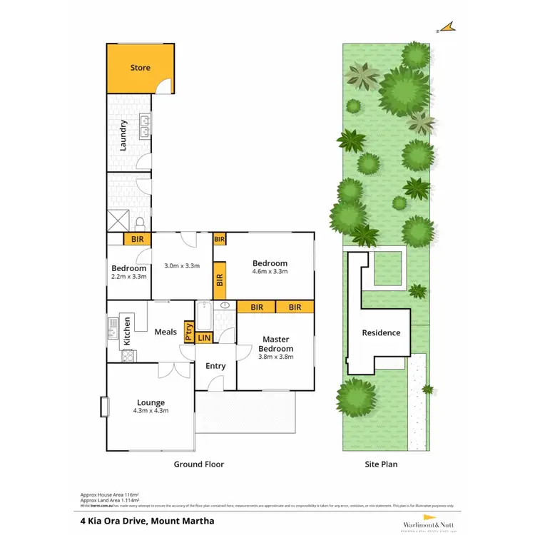 Floorplan of Homely house listing, 4 Kiaora Avenue, Mount Martha VIC 3934