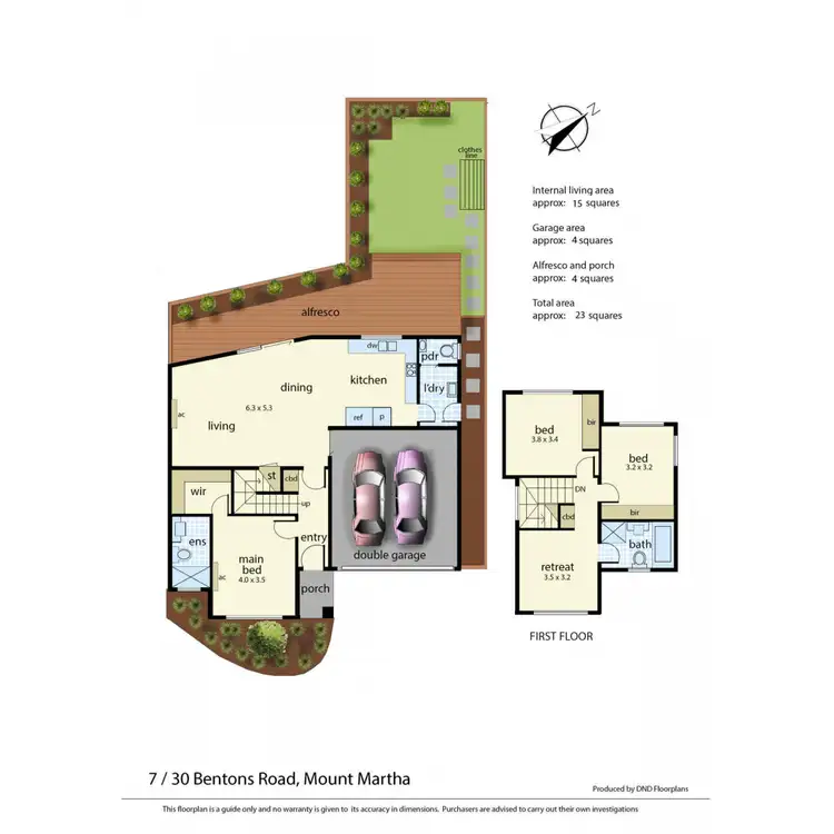 Floorplan of Homely unit listing, 7/30 Bentons Road, Mount Martha VIC 3934