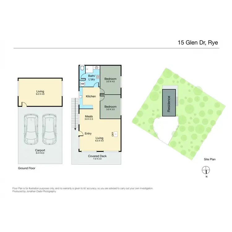 Floorplan of Homely house listing, 15 Glen Drive, Rye VIC 3941