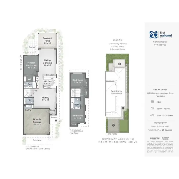 Floorplan of Homely townhouse listing, 108/136 Palm Meadows Drive, Carrara QLD 4211
