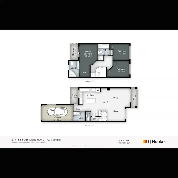 Floorplan of Homely townhouse listing, 31/152 Palm Meadows Drive, Carrara QLD 4211