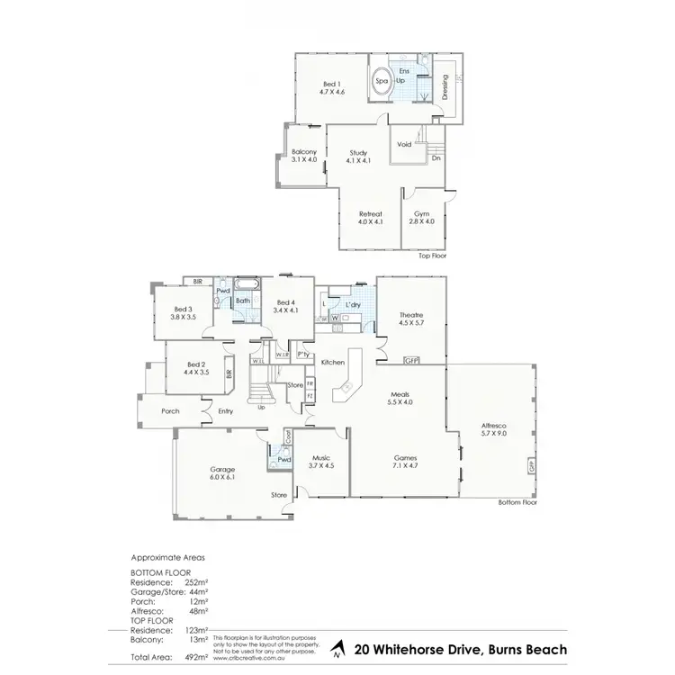 Floorplan of Homely house listing, 20 Whitehorses Drive, Burns Beach WA 6028