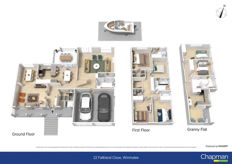 Floorplan of Homely house listing, 22 Falkland Close, Winmalee NSW 2777