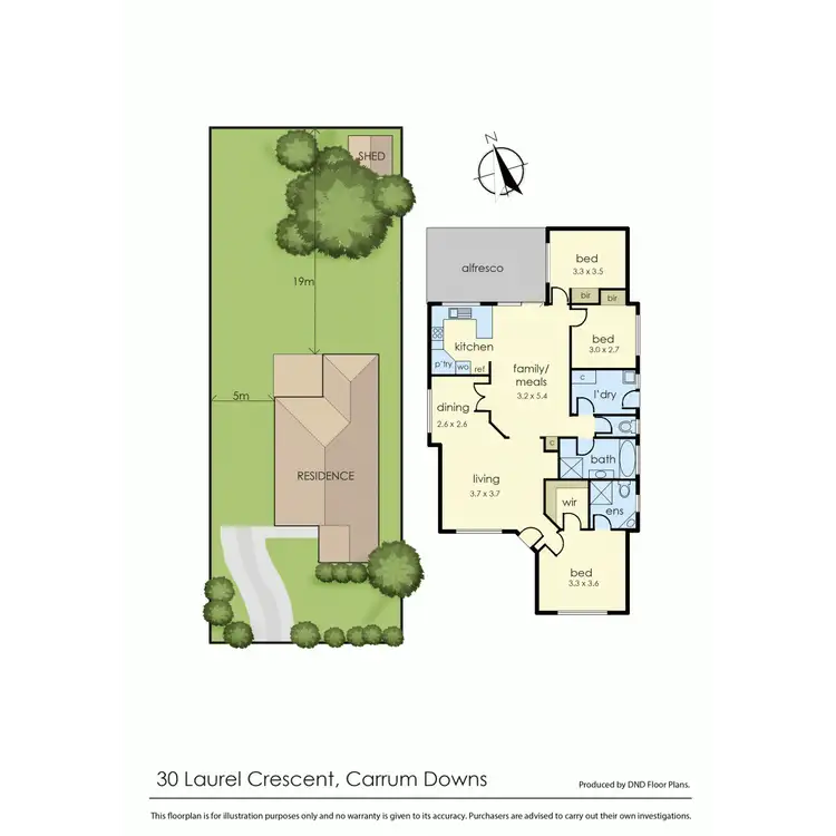 Floorplan of Homely house listing, 30 Laurel Crescent, Carrum Downs VIC 3201