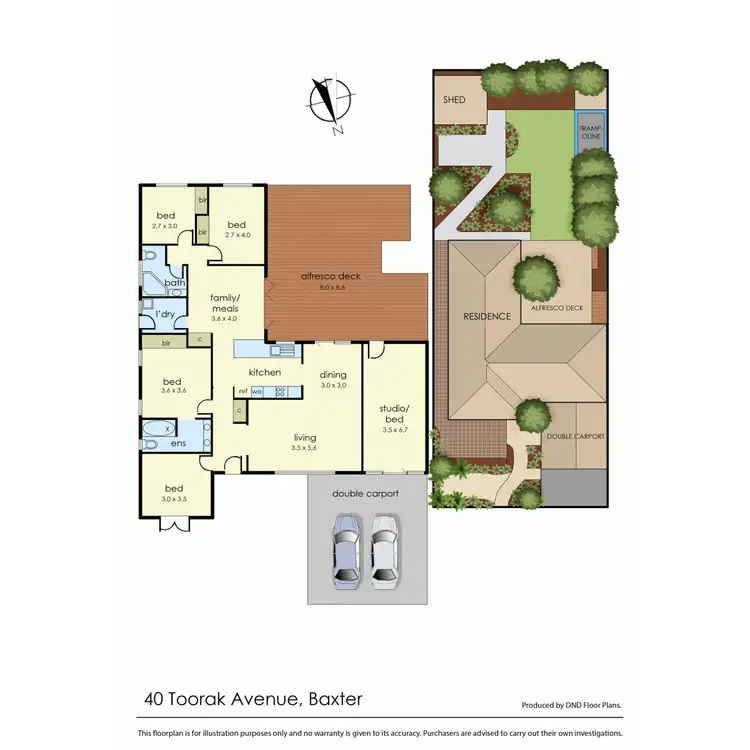 Floorplan of Homely house listing, 40 Toorak Avenue, Baxter VIC 3911