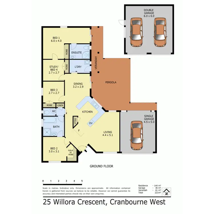 Floorplan of Homely house listing, 25 Willora Crescent, Cranbourne West VIC 3977