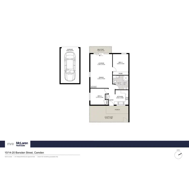 Floorplan of Homely villa listing, 10/14 Barsden Street, Camden NSW 2570