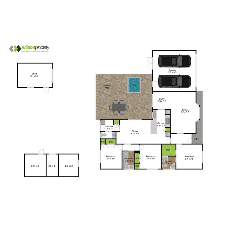 Floorplan of Homely house listing, 7 Bayley Drive, Traralgon VIC 3844