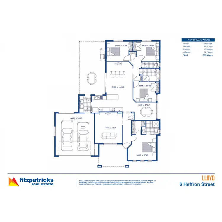 Floorplan of Homely house listing, 6 Heffron Street, Lloyd NSW 2650