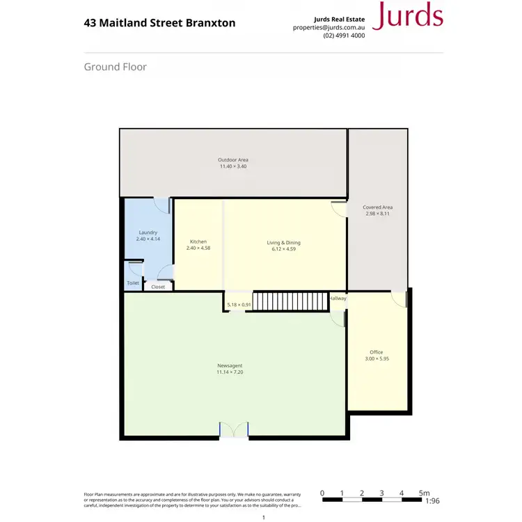 Floorplan of Homely house listing, 43 Maitland Street, Branxton NSW 2335