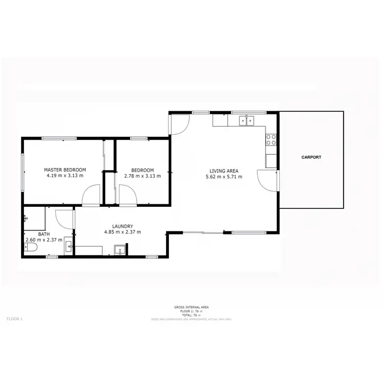 Floorplan of Homely unit listing, 11/7 Merino Place, Bridgewater TAS 7030