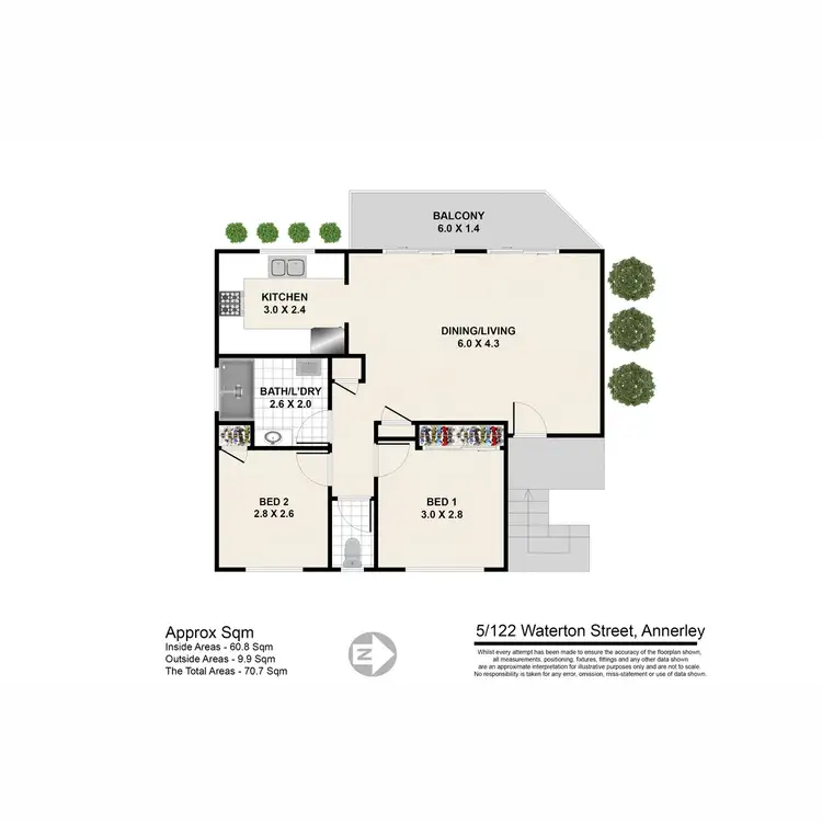 Floorplan of Homely unit listing, 5/122 Waterton Street, Annerley QLD 4103
