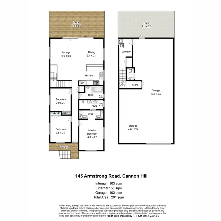 Floorplan of Homely house listing, 145 Armstrong Road, Cannon Hill QLD 4170