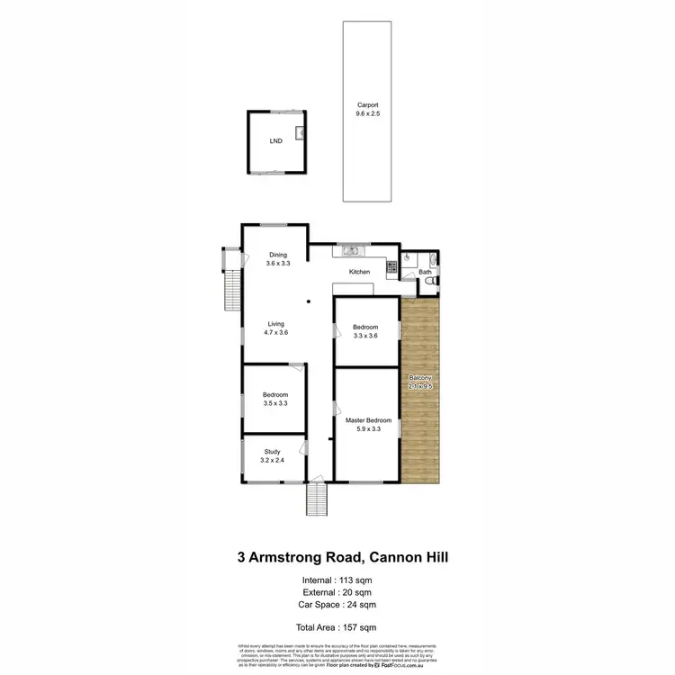 Floorplan of Homely house listing, 3 Armstrong Road, Cannon Hill QLD 4170