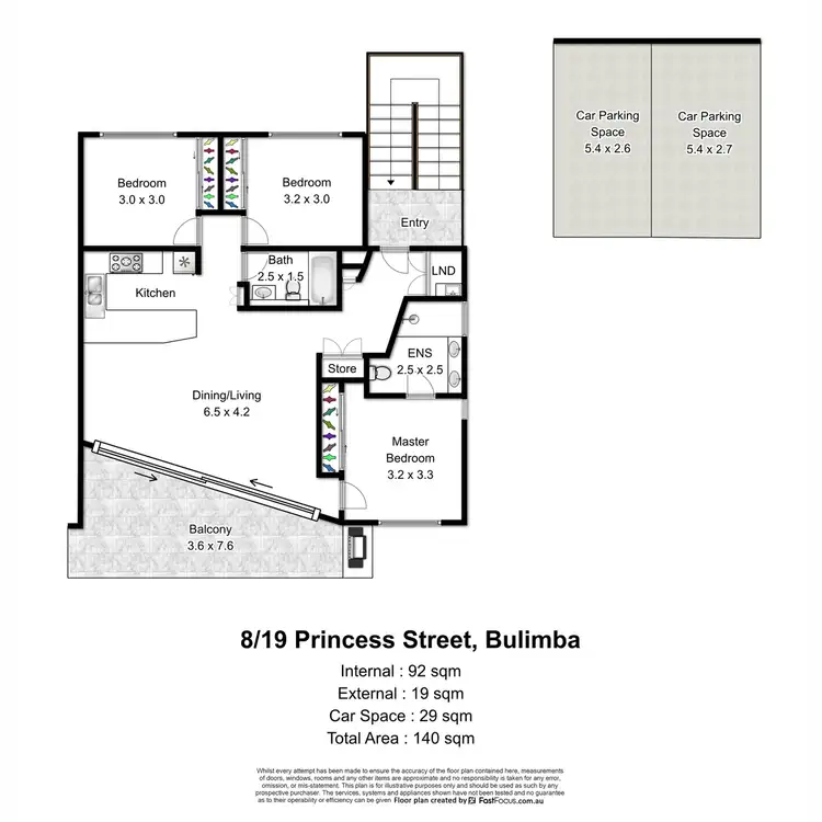 Floorplan of Homely unit listing, 8/19 Princess Street, Bulimba QLD 4171