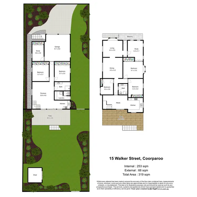 Floorplan of Homely house listing, 15 Walker Street, Coorparoo QLD 4151