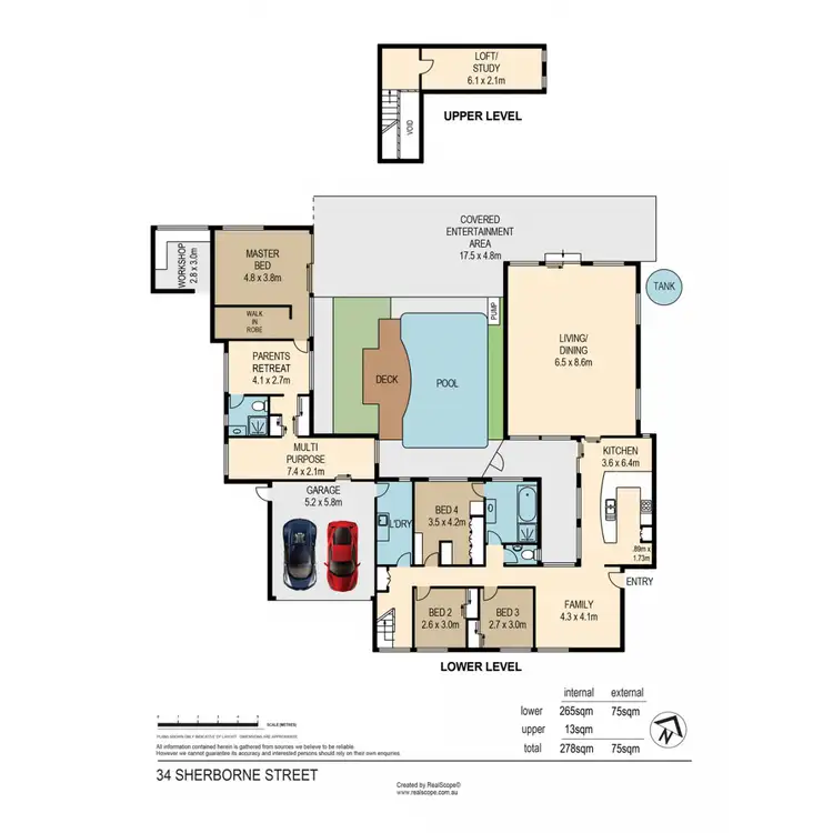 Floorplan of Homely house listing, 34 Sherborne Street, Carindale QLD 4152
