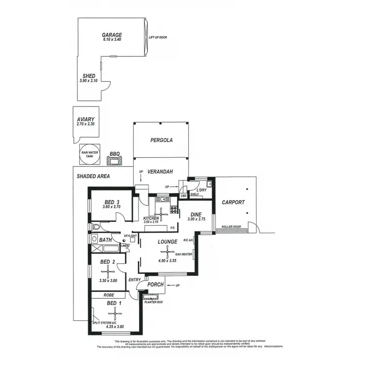 Floorplan of Homely house listing, 30 Roberts Road, Hackham West SA 5163