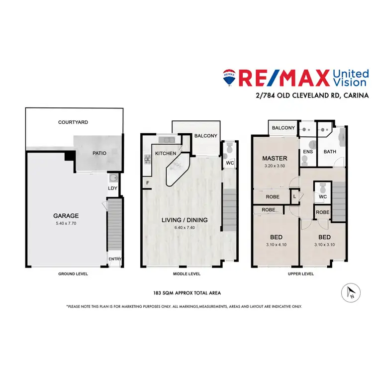 Floorplan of Homely townhouse listing, 2/784 Old Cleveland Road, Carina QLD 4152