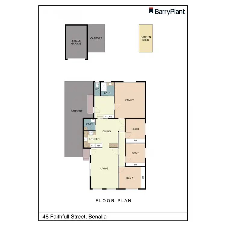 Floorplan of Homely house listing, 48 Faithfull Street, Benalla VIC 3672