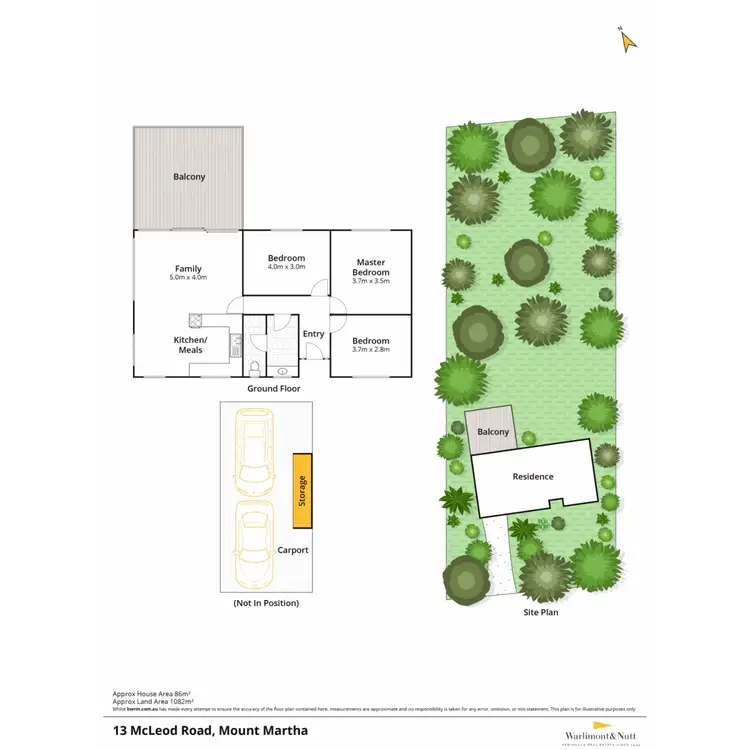 Floorplan of Homely house listing, 13 McLeod Road, Mount Martha VIC 3934