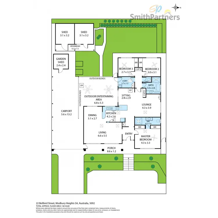 Floorplan of Homely house listing, 22 Bellbird Street, Modbury Heights SA 5092