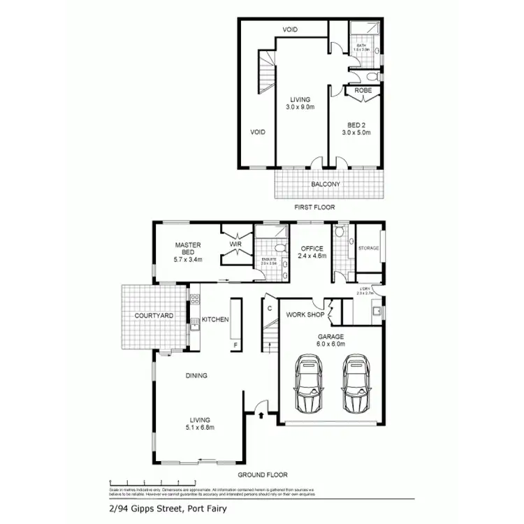 Floorplan of Homely house listing, 2/94 Gipps Street, Port Fairy VIC 3284