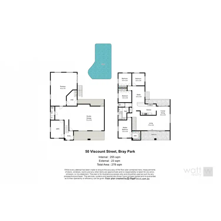 Floorplan of Homely house listing, 50 Viscount Street, Bray Park QLD 4500
