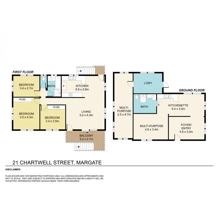 Floorplan of Homely house listing, 21 Chartwell Street, Margate QLD 4019