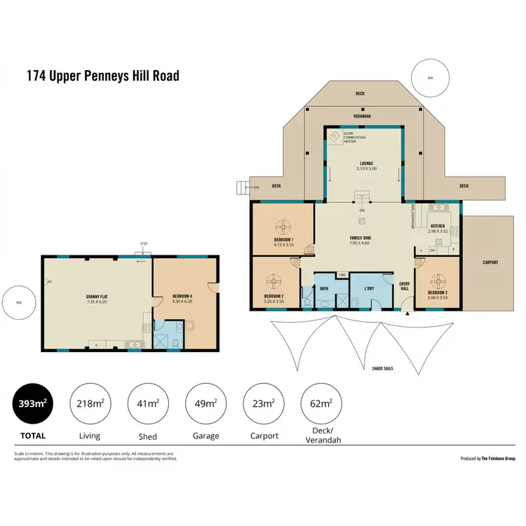 Floorplan of Homely rural property listing, 174 Upper Penneys Hill Road, Onkaparinga Hills SA 5163