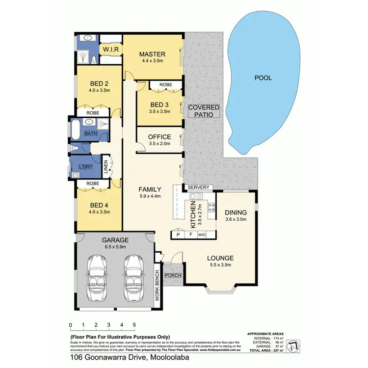 Floorplan of Homely house listing, 106 Goonawarra Drive, Mooloolaba QLD 4557