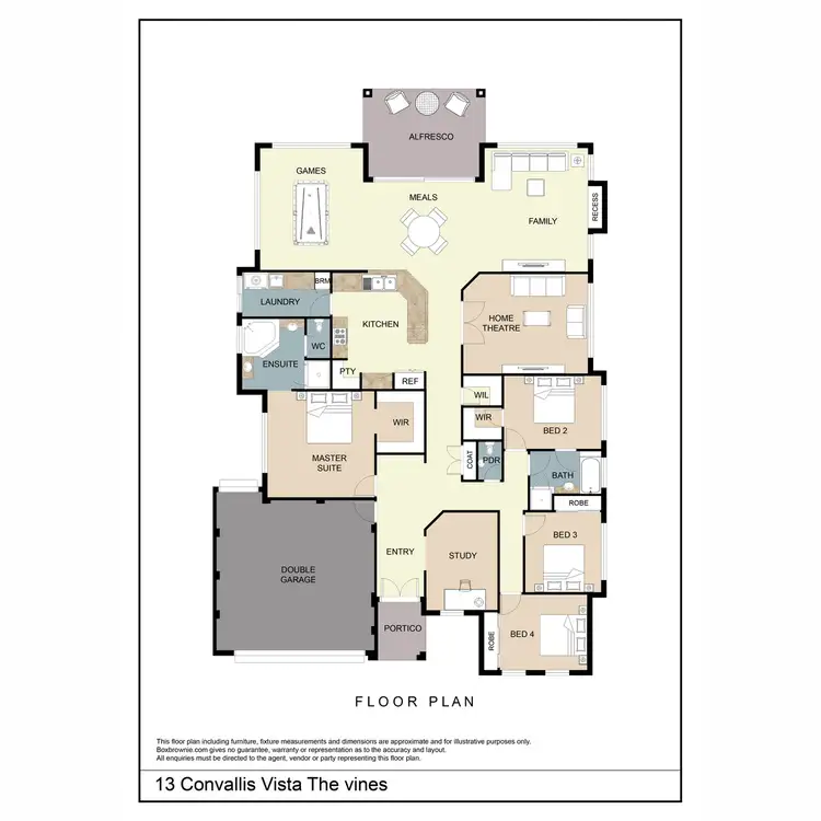 Floorplan of Homely house listing, 13 Convallis Vista, The Vines WA 6069