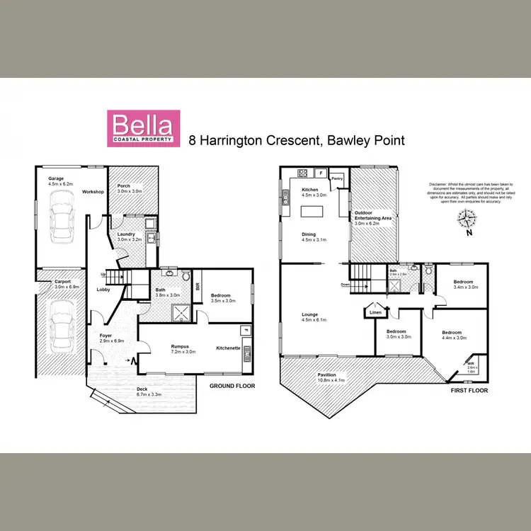 Floorplan of Homely house listing, 8 Harrington Crescent, Bawley Point NSW 2539