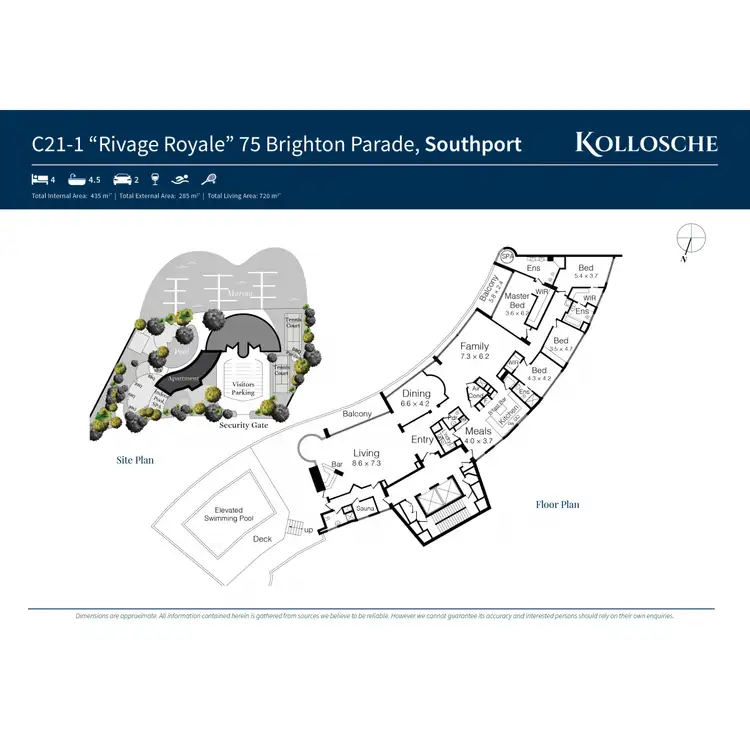 Floorplan of Homely apartment listing, C21-1/75 Brighton Parade, Southport QLD 4215