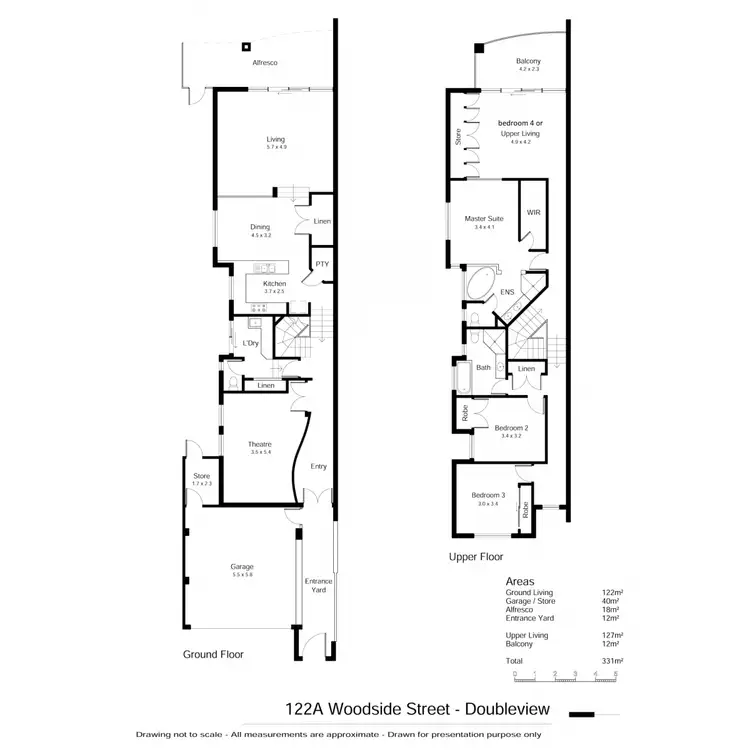 Floorplan of Homely house listing, 122A Woodside Street, Doubleview WA 6018