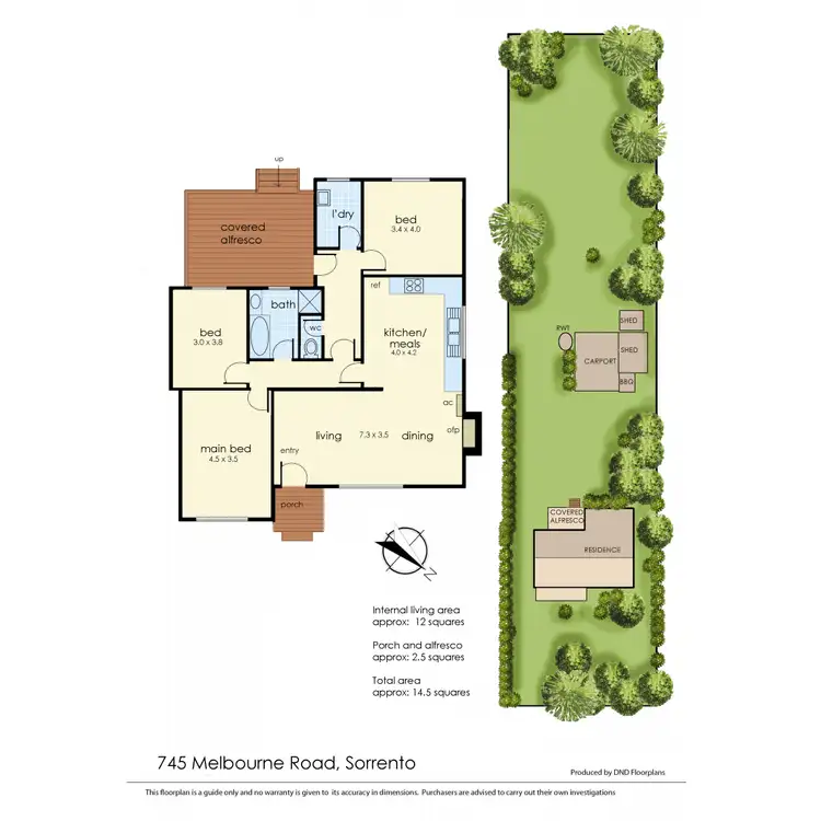 Floorplan of Homely house listing, 745 Melbourne Road, Sorrento VIC 3943
