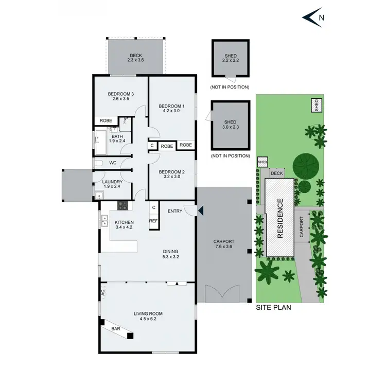 Floorplan of Homely house listing, 53 Potton Avenue, Rosebud VIC 3939
