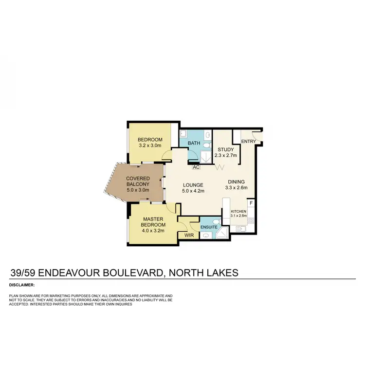 Floorplan of Homely apartment listing, 39/59 Endeavour Boulevard, North Lakes QLD 4509