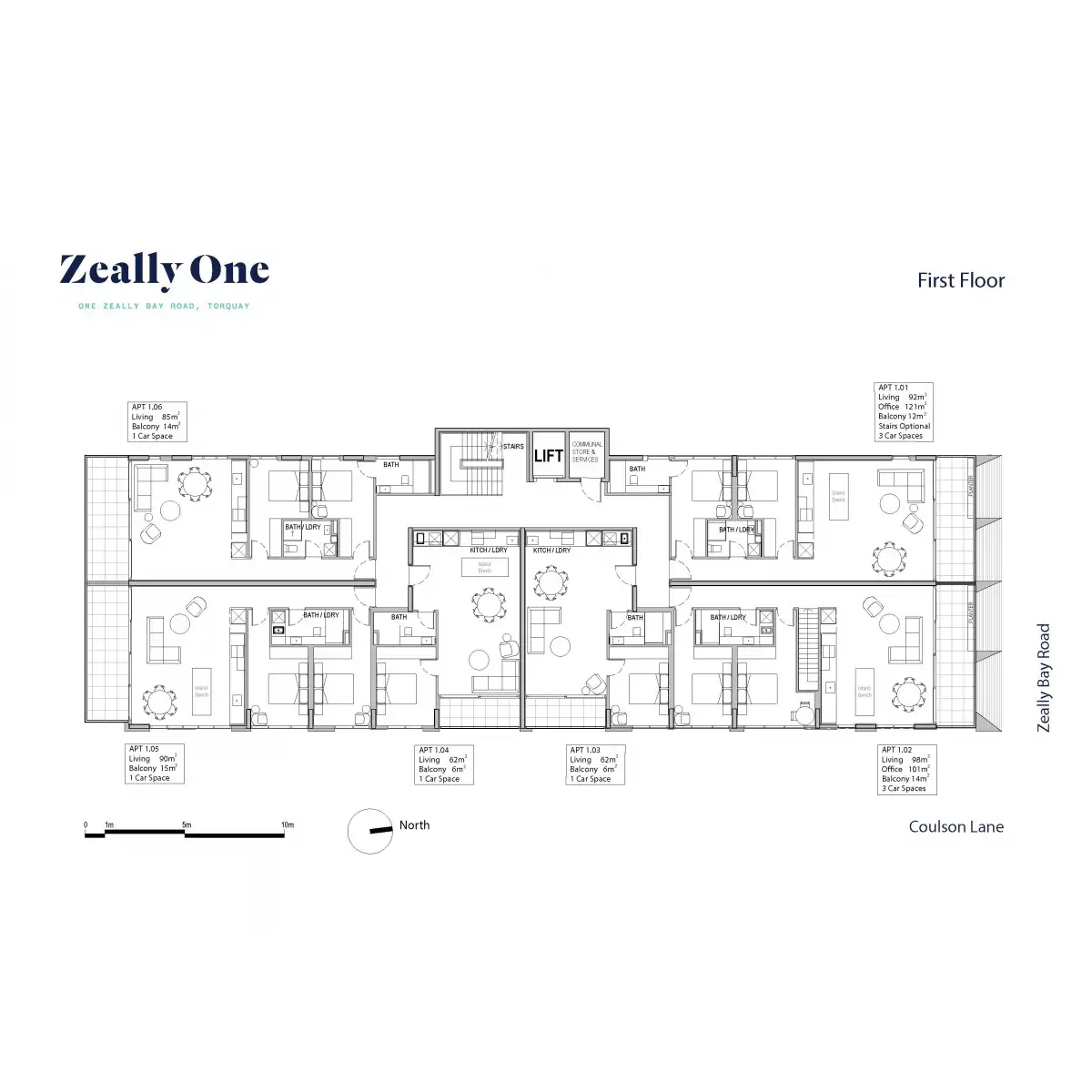 Floorplan of Homely apartment listing, Apt 1.02/1 Zeally Bay Road, Torquay VIC 3228