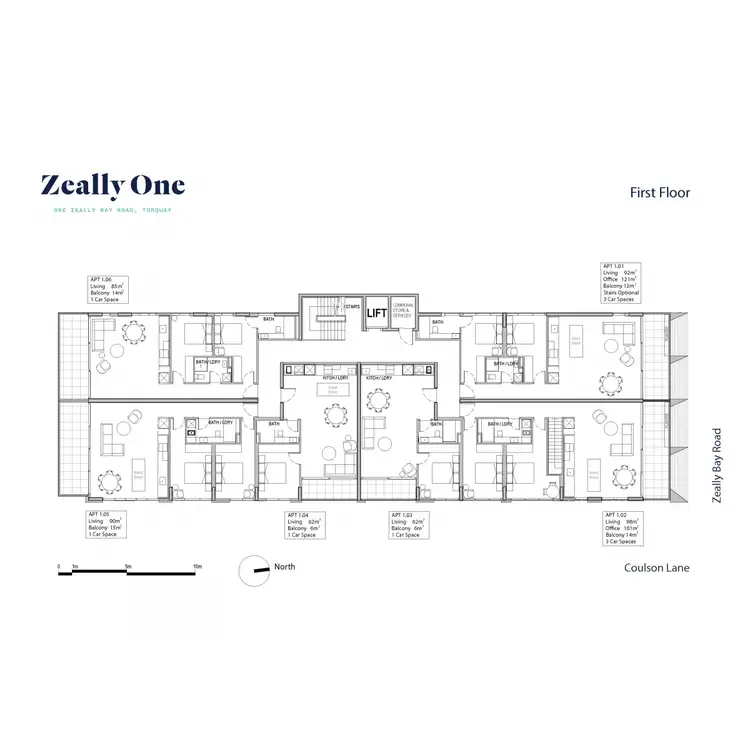 Floorplan of Homely apartment listing, Apt 1.05/1 Zeally Bay Road, Torquay VIC 3228